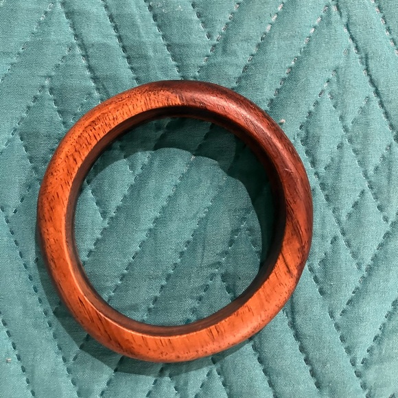 Made in Hawaii Wooden Bangle Bracelet; Approx 3.25” Diameter - Picture 6 of 7